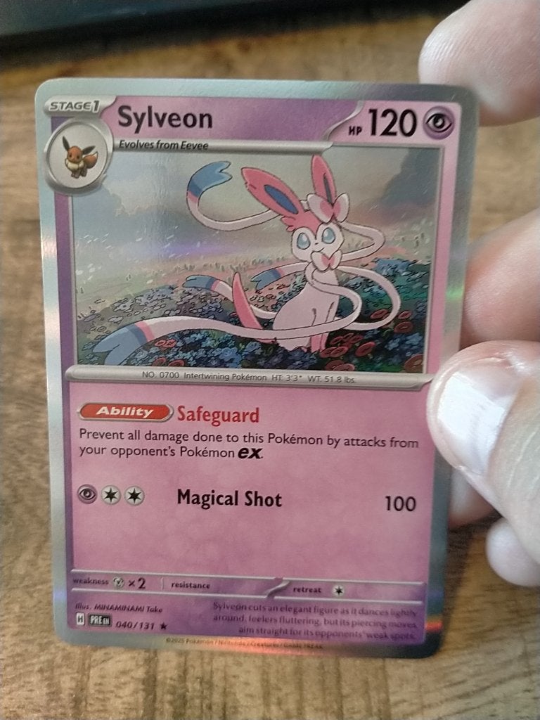 Pokemon Prismatic Evolutions , Sylveon , Holo, 40/131, Verzenden, Zo goed als nieuw, Losse kaart