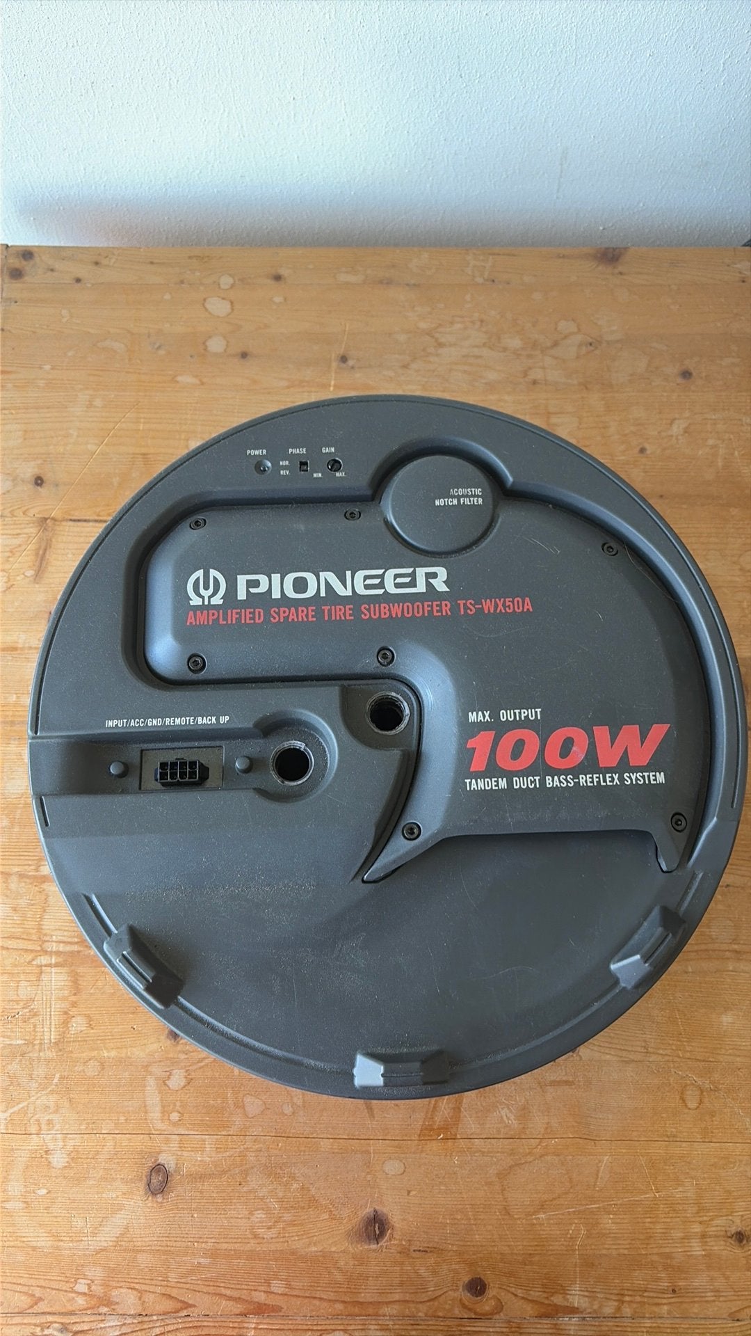 Pioneer TS-WX50A actieve reservewiel subwoofer, Ophalen, Gebruikt