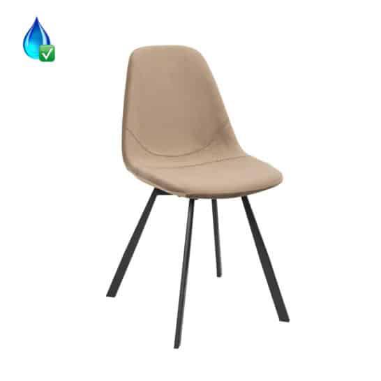 Bronx71 detroit eetkamer stoelen, Ophalen, Zwart, Zo goed als nieuw, Stof