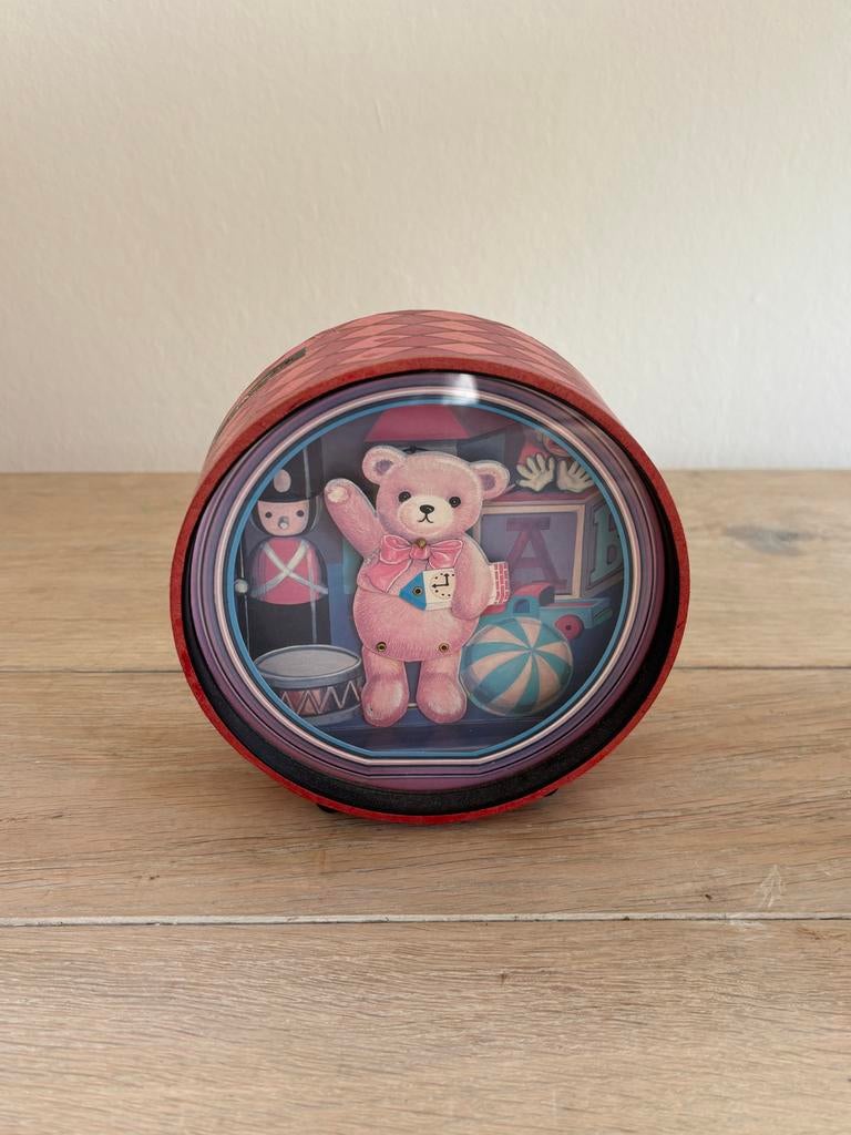 Vintage muziekdoos / spaarpot Ikecho – Japan – French Can Ca, Verzamelen, Spaarpotten, Ophalen of Verzenden, Overige materialen