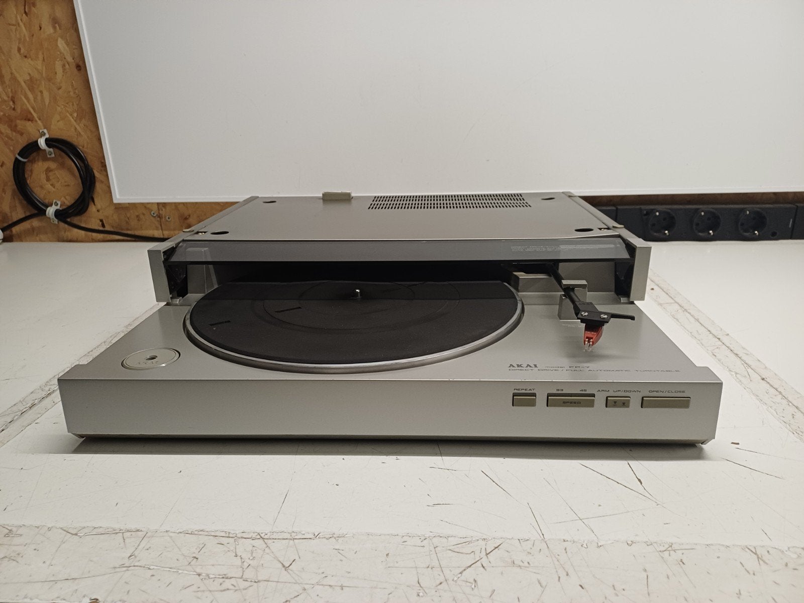 Zeldzame Akai FP-7 Direct Drive Platenspeler met RS-84 naald, Gebruikt, Automatisch, Ophalen of Verzenden, Platenspeler