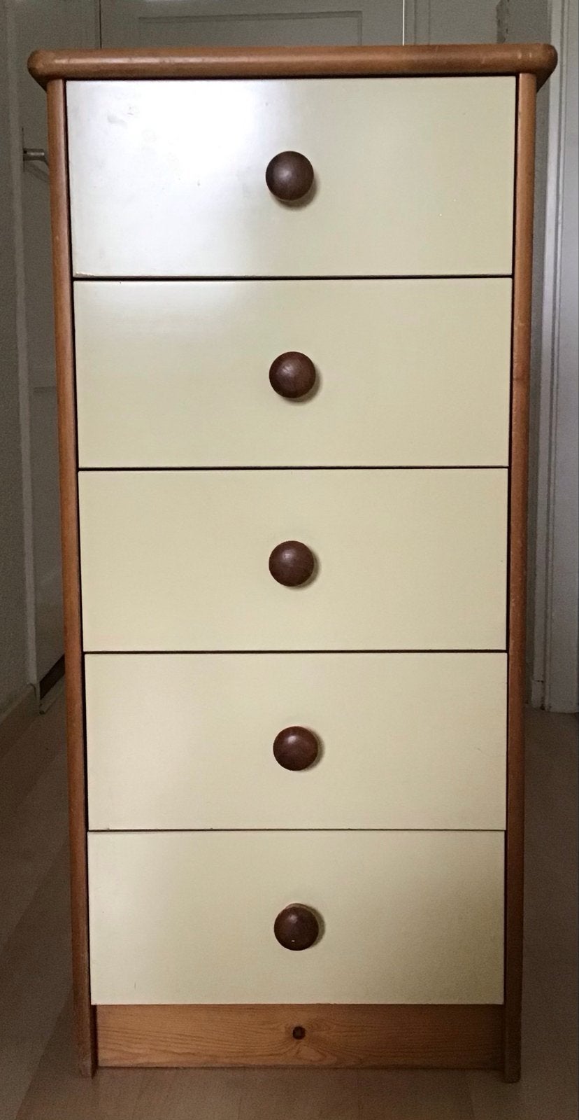 Ladekastje met 5 laden - Hout en kunststof (Gebruikt), Huis en Inrichting, Kasten | Ladekasten, Ophalen, Minder dan 50 cm, Gebruikt