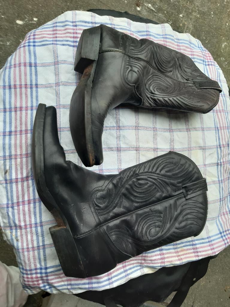 Zwarte Cowboylaarzen, leer, voor Dames, maat 37, Kleding | Dames, Schoenen, Ophalen, Hoge laarzen, Zwart, Cowboylaarzen,