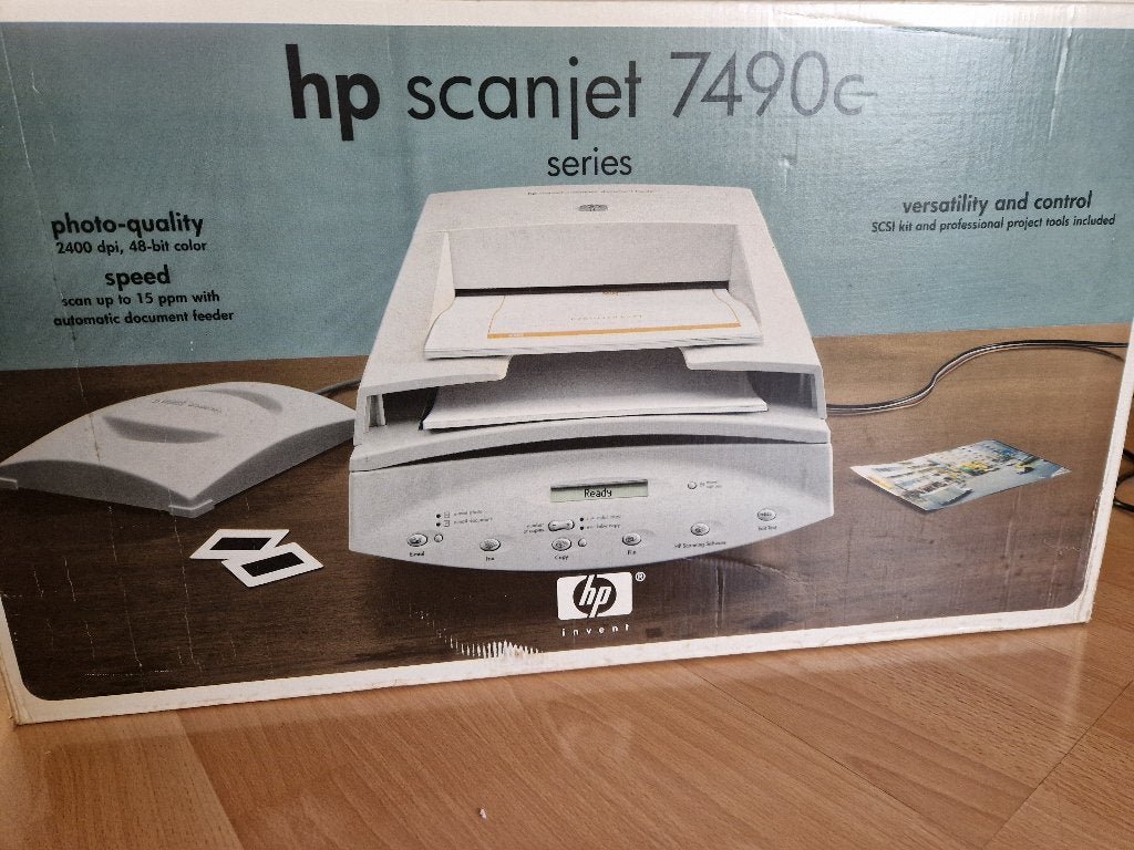 HP ScanJet 7490c vintage scanner - COMPLEET, Computers en Software, Scanners, Ophalen, Hp, Gebruikt, Overige