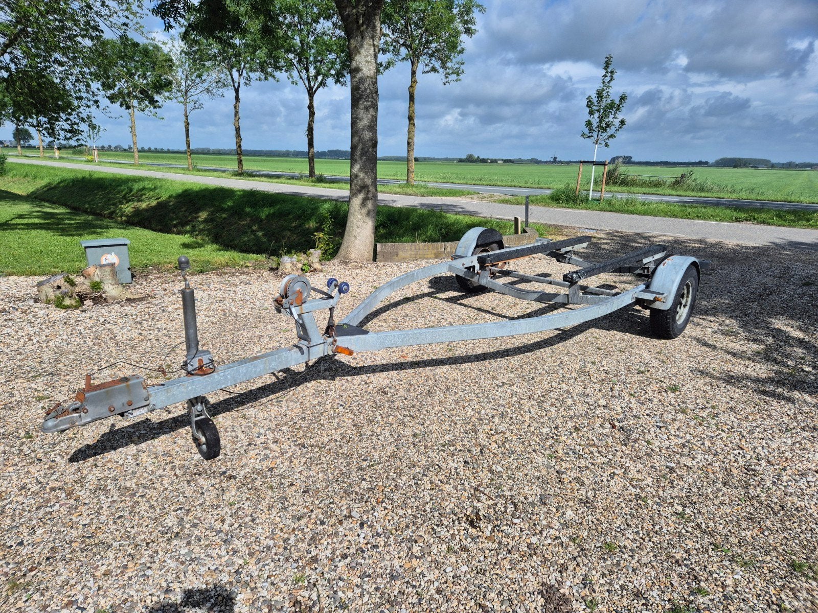 Amerikaanse boottrailer, Watersport en Boten, Boottrailers, Ophalen, Gebruikt, Stallingstrailer
