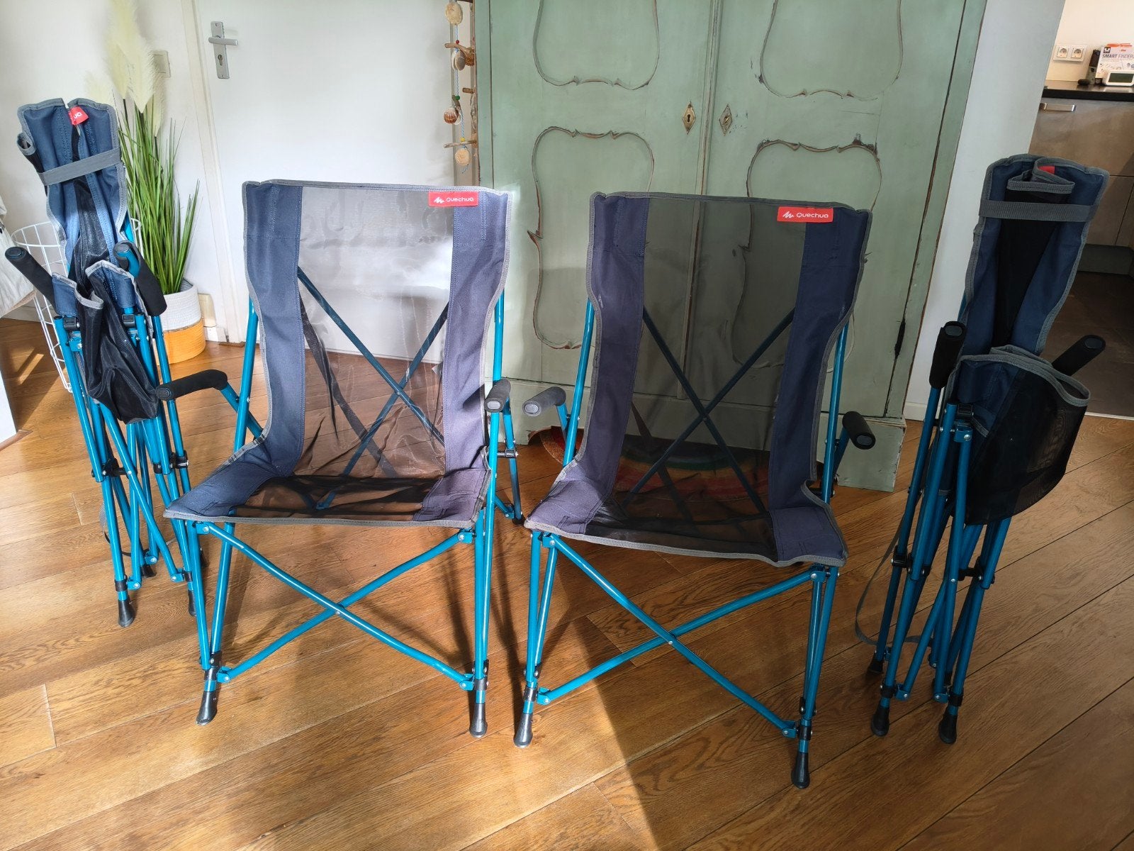 4 Quechua campingstoelen Decathlon - comfortabel, Ophalen