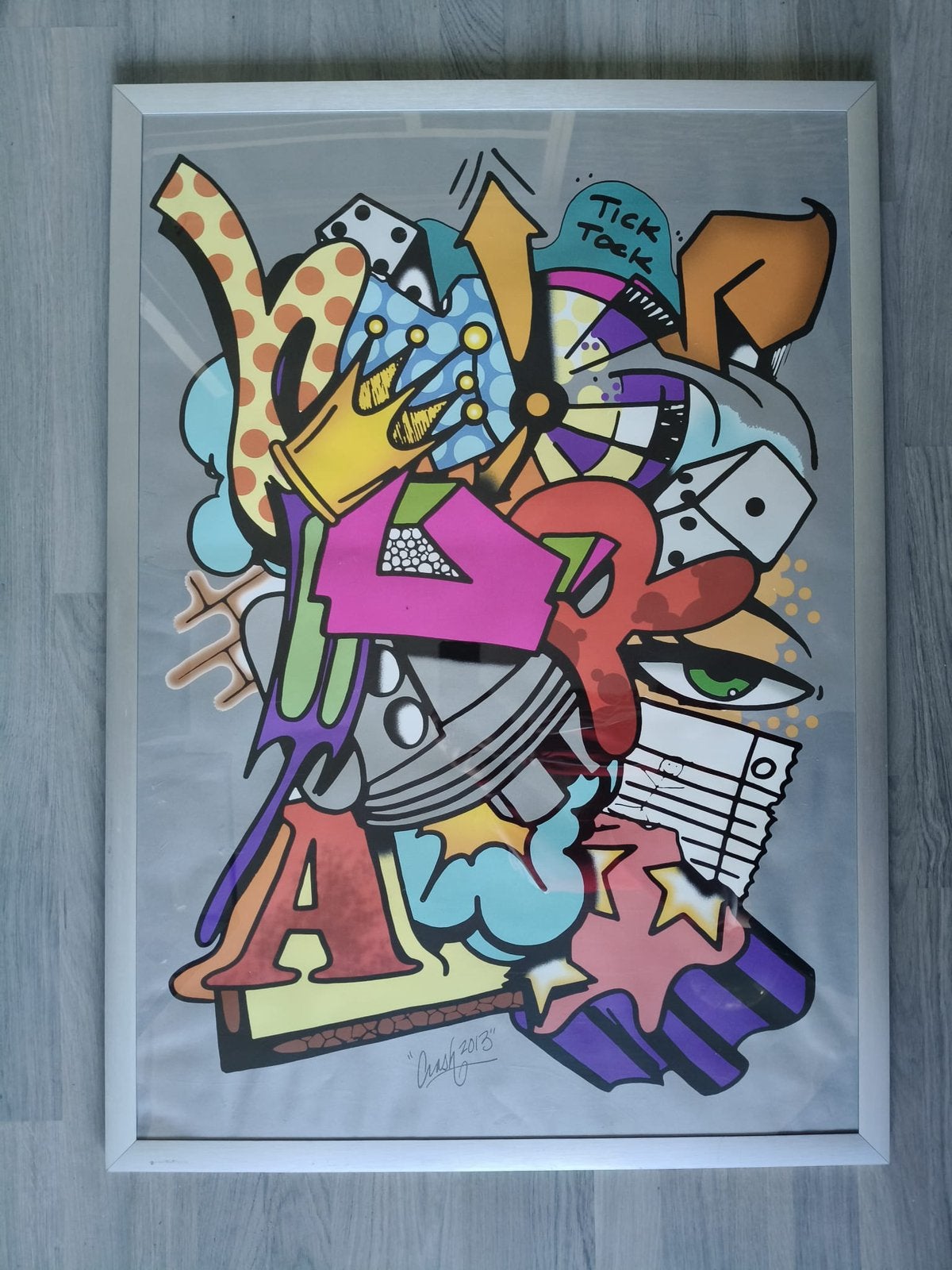 handgesigneerd Pop Art kunstwerk, Ophalen of Verzenden