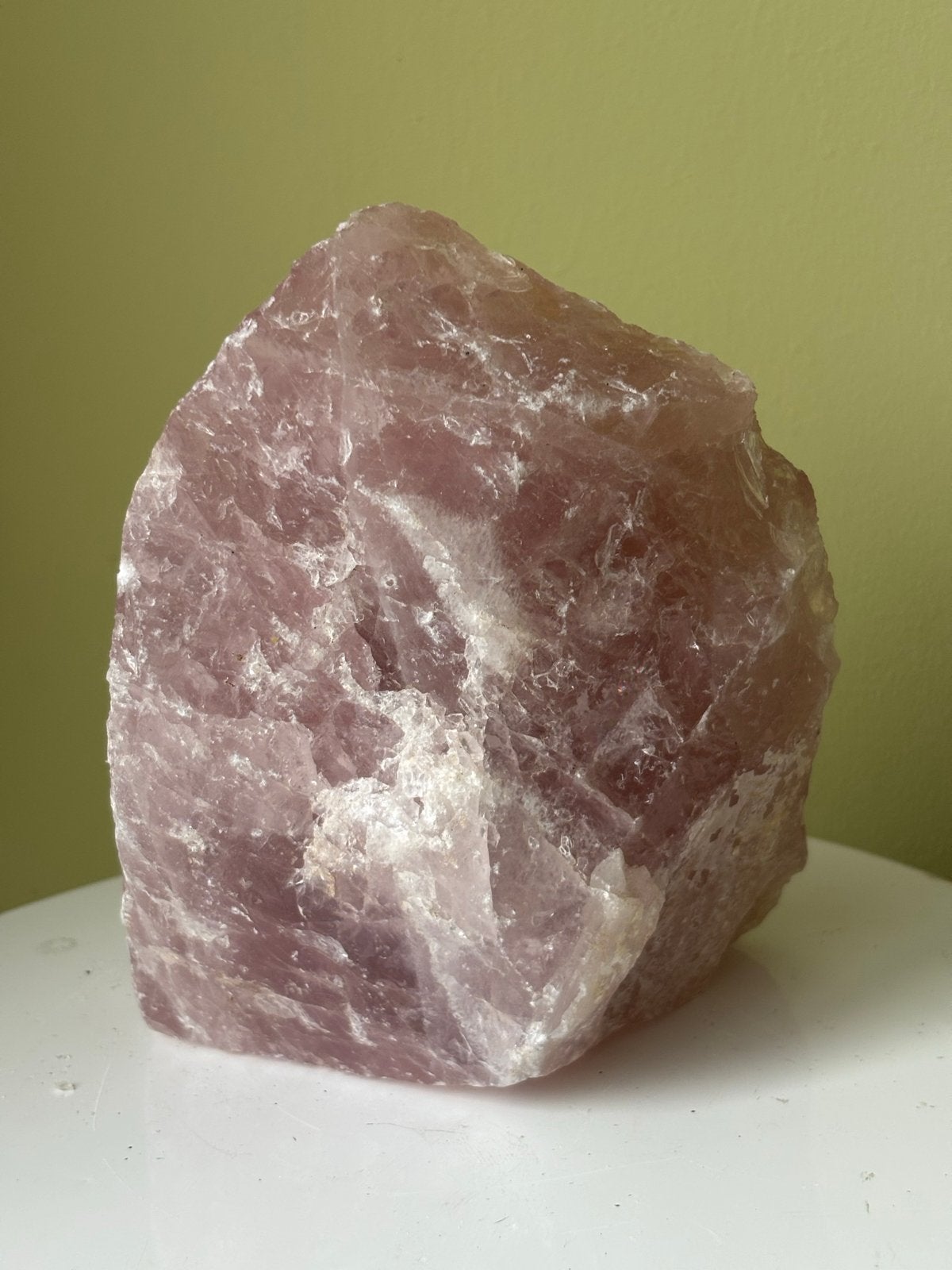 Grote ruwe Rozenkwarts Mineraal Edelsteen - 1.794 kg, Vanbeeksaar4@gmail.com, Nieuw, Ophalen of Verzenden, Schimmelstraat