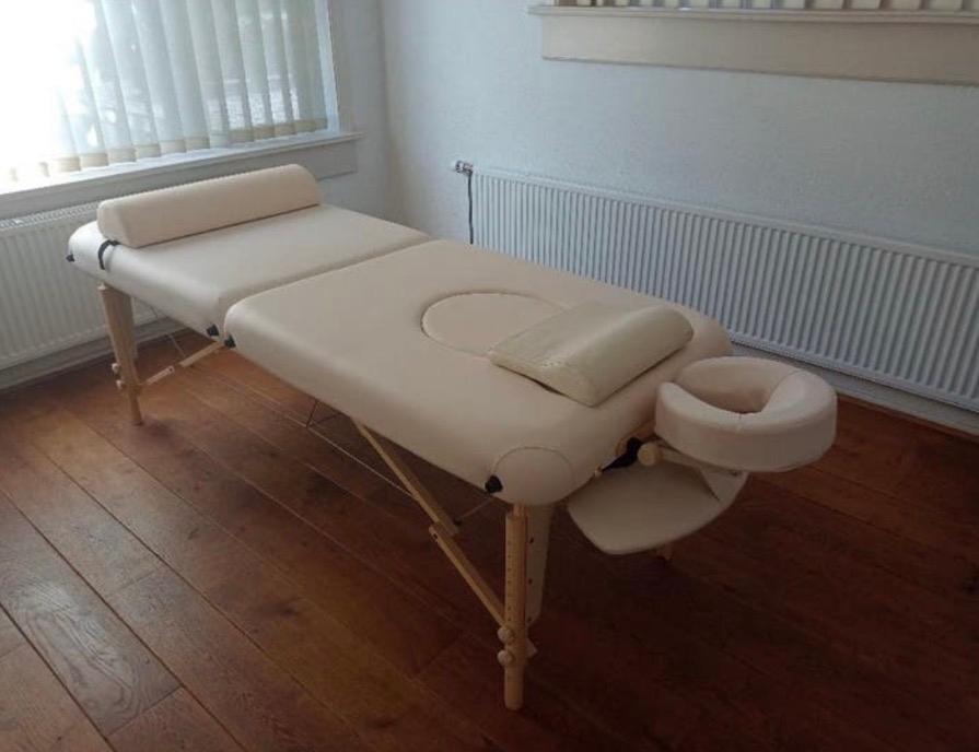 Zwangerschaps massagetafel, Ophalen