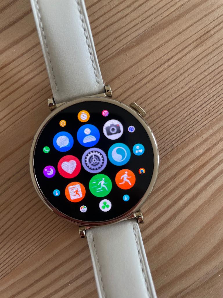 Huawei Watch GT 4 Goud/Wit 41mm, Gebruikt, Conditie, Wit, Huawei Watch