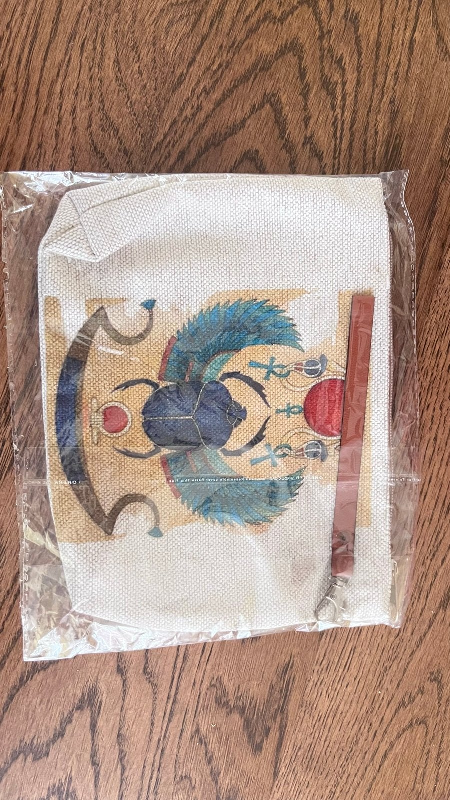 Nieuw Egyptische Scarabee Clutch/Make-up Tasje, Sieraden, Tassen en Uiterlijk, Ophalen of Verzenden, Nieuw, Beige, Avondtasje