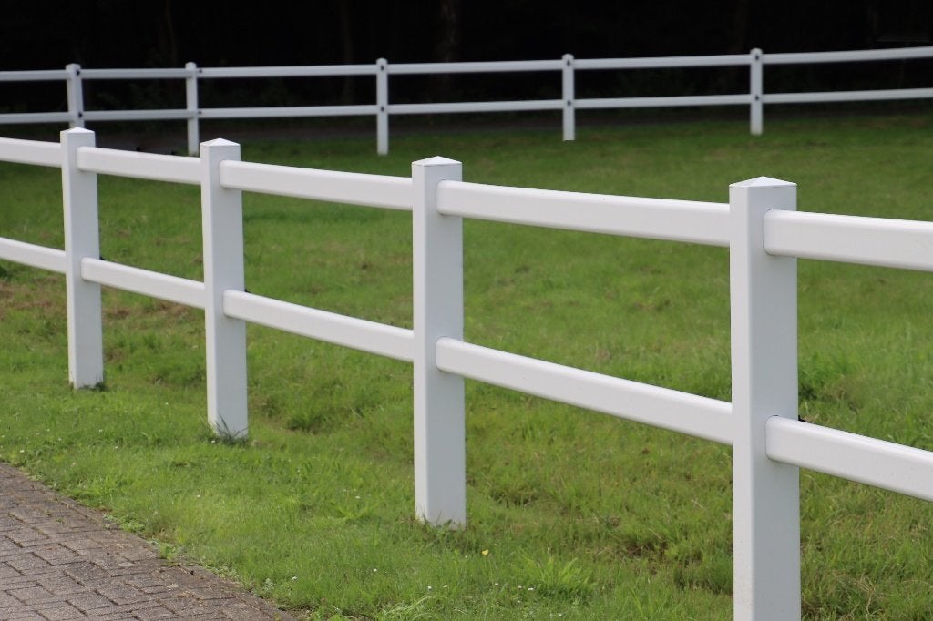 6. Kunststof hekwerk | Kunststof omheining wit | plastic hek, Dieren en Toebehoren, Weidegang, 4 paarden of pony's of meer