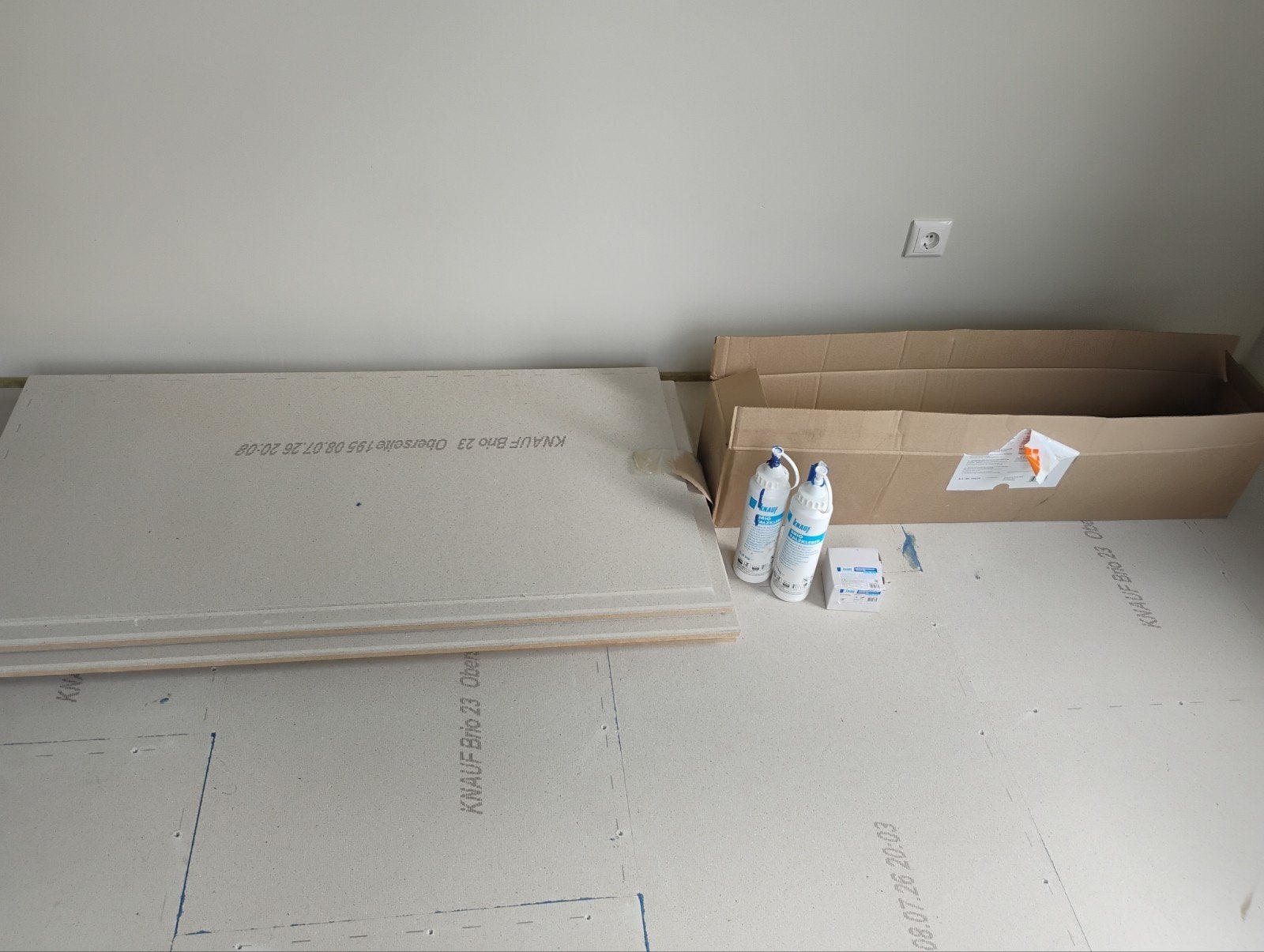 Restanten vloer Knauf brio 23 +10mm, Doe-het-zelf en Verbouw, Ophalen, Nieuw