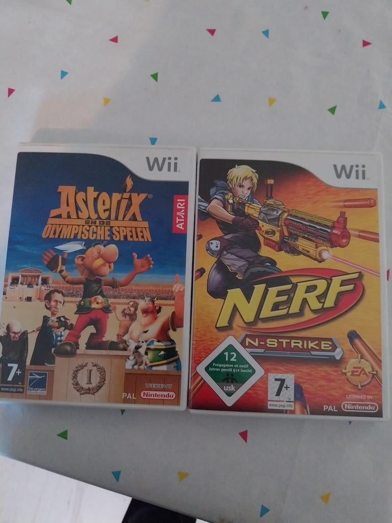 Wii Games: Asterix & Obelix Olympische Spelen + NERF N-Strik, Avontuur en Actie, Gebruikt, 1 speler, Ophalen of Verzenden