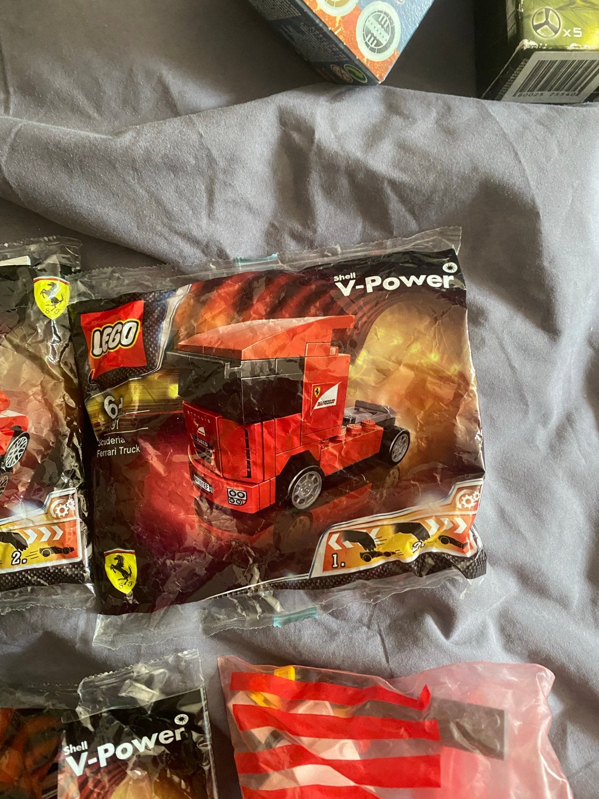 Lego Shell V-Power Ferrari set van 5 (1 zakje gescheurd), Ophalen of Verzenden, Nieuw, Overige merken