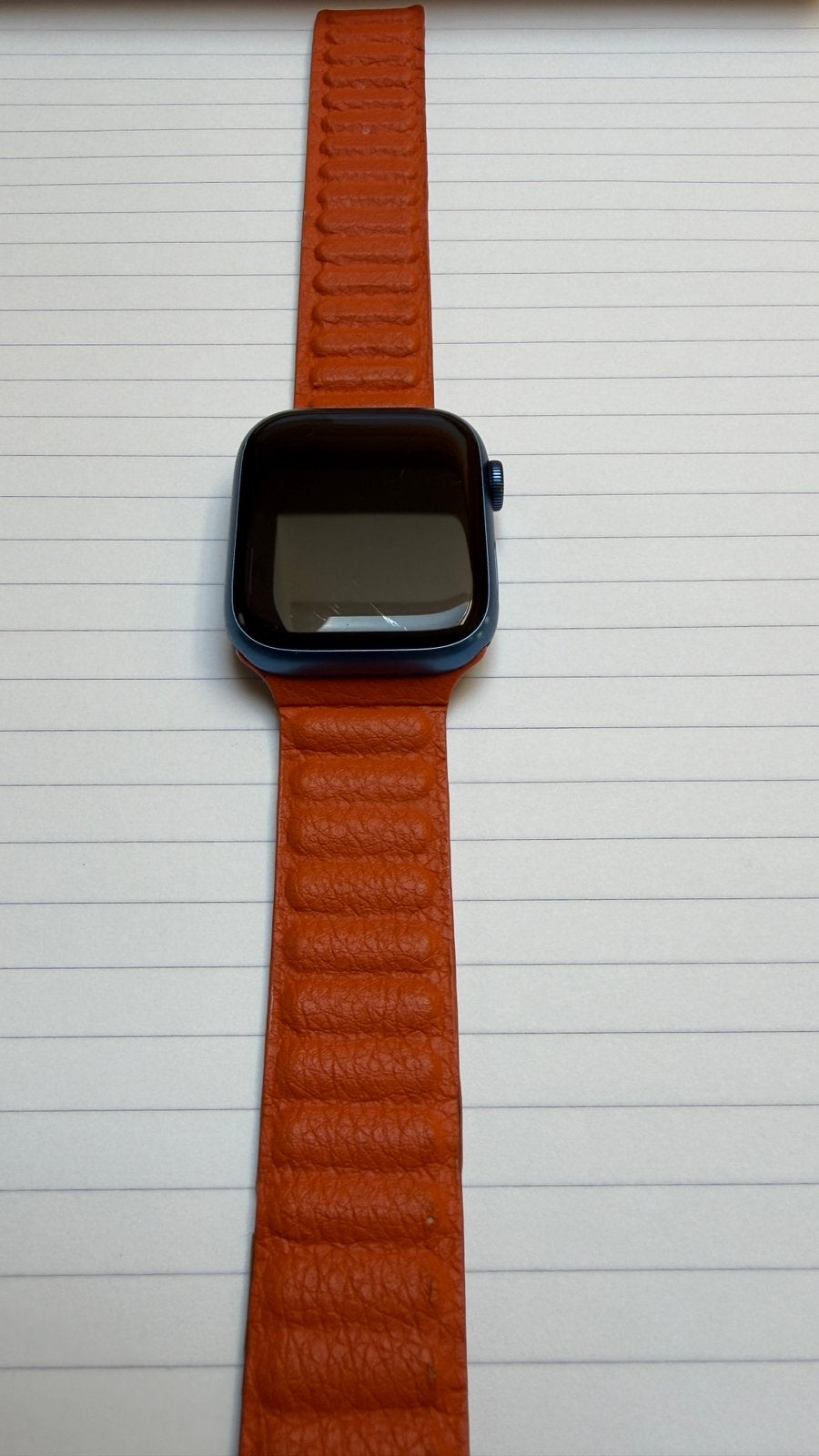 AppleWatch series 7 45 mm Blauw, Blauw, IOS, Ophalen of Verzenden, Zo goed als nieuw