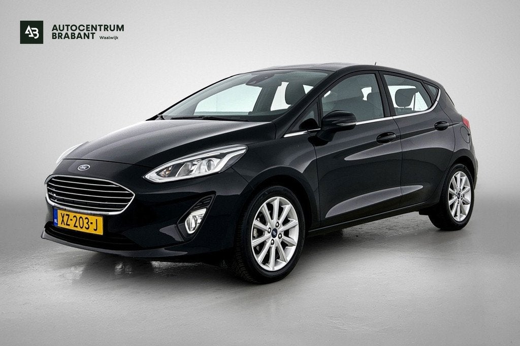 Ford Fiesta 1.0 EcoBoost Titanium (NAVIGATIE, CARPLAY, STUUR, Auto's, Ford, Voorwielaandrijving, Start-stop-systeem, Stof, Gebruikt