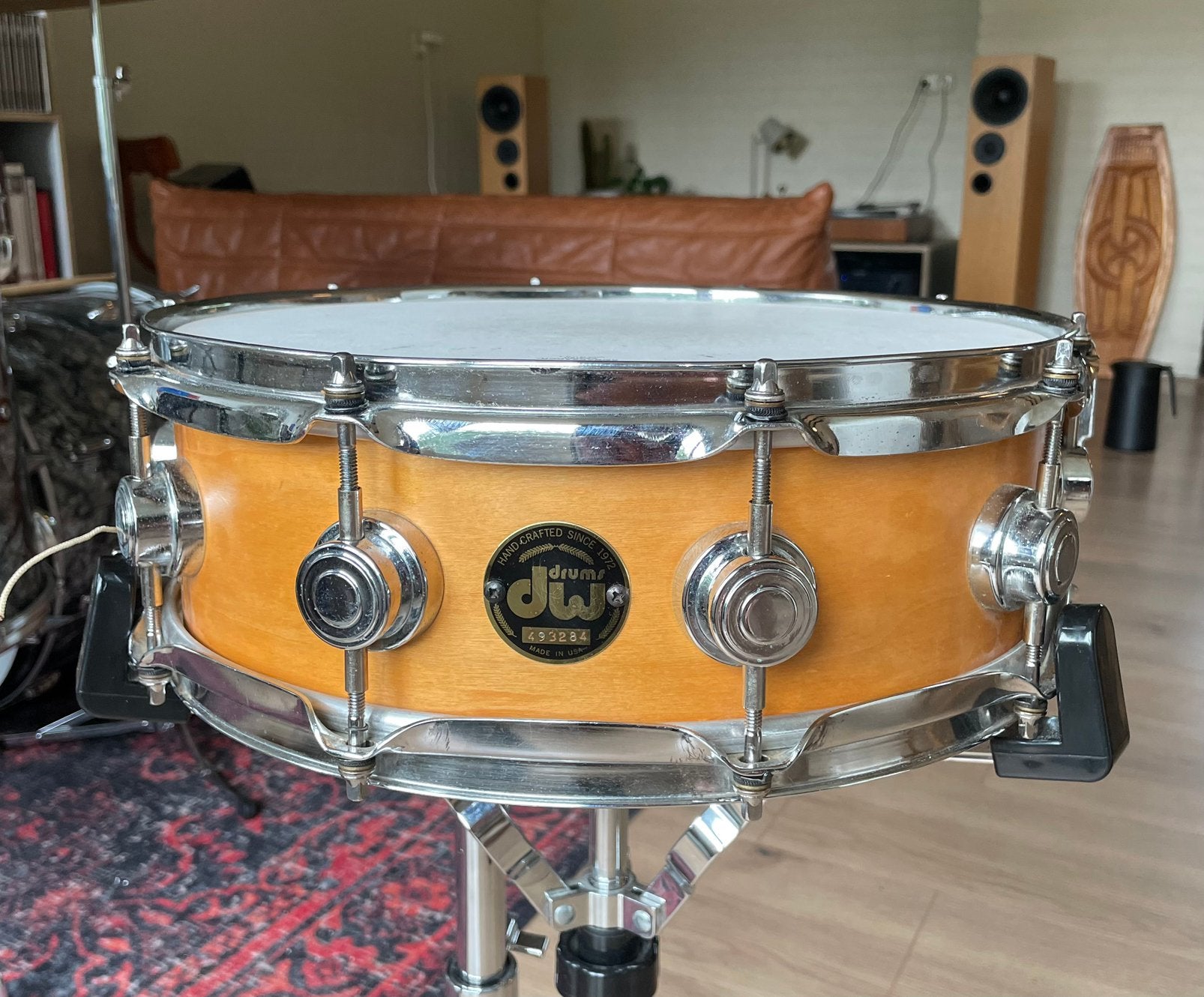 DW maple snare 14 x 5 inch, Ophalen of Verzenden, Gebruikt, Overige merken
