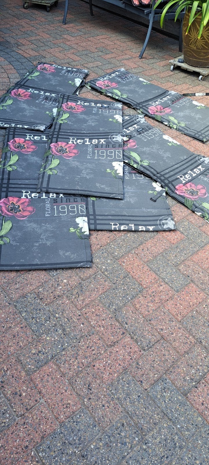 6 madison tuinkussens hoge rug 125x50cm iets mooi's, Ophalen, Zo goed als nieuw, Overige materialen