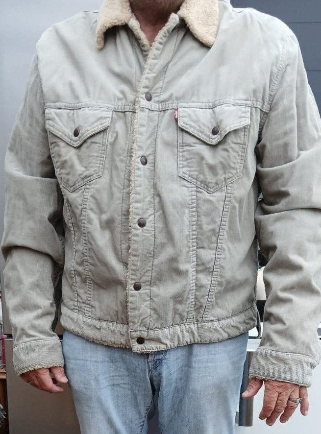 orgineel levis rib jack  licht  beige, Ophalen of Verzenden, Zo goed als nieuw, Beige