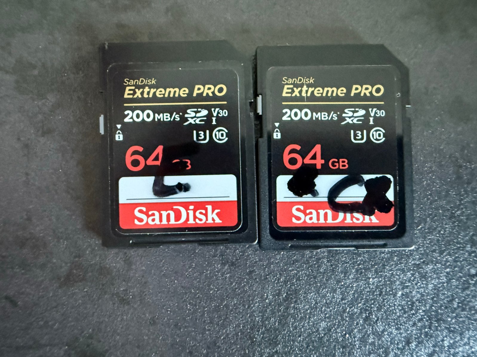 2x Sandisk SD kaart 64GB Extreme pro, Audio, Tv en Foto, Fotografie | Geheugenkaarten, Ophalen of Verzenden, Zo goed als nieuw