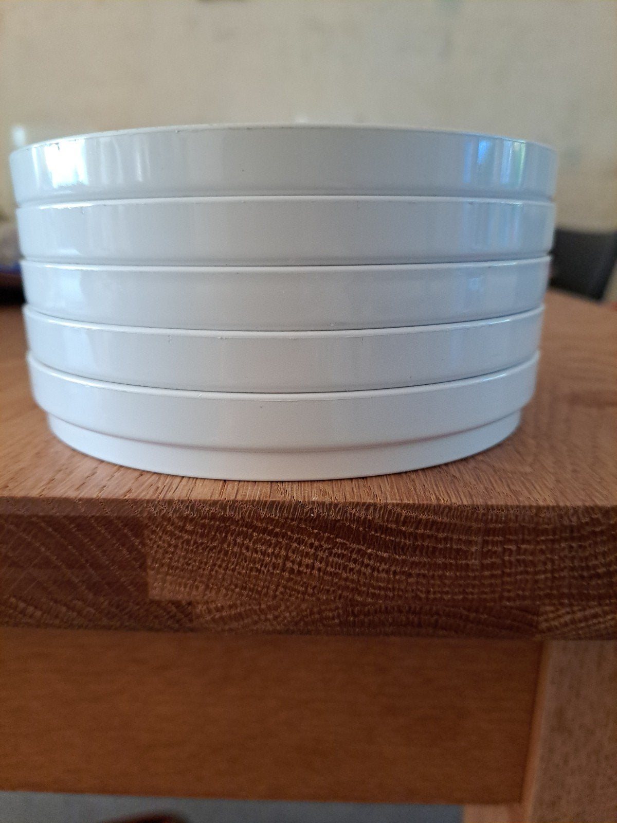 5 witte mepal schoteltjes nieuw, Ophalen of Verzenden, Nieuw, Kunststof