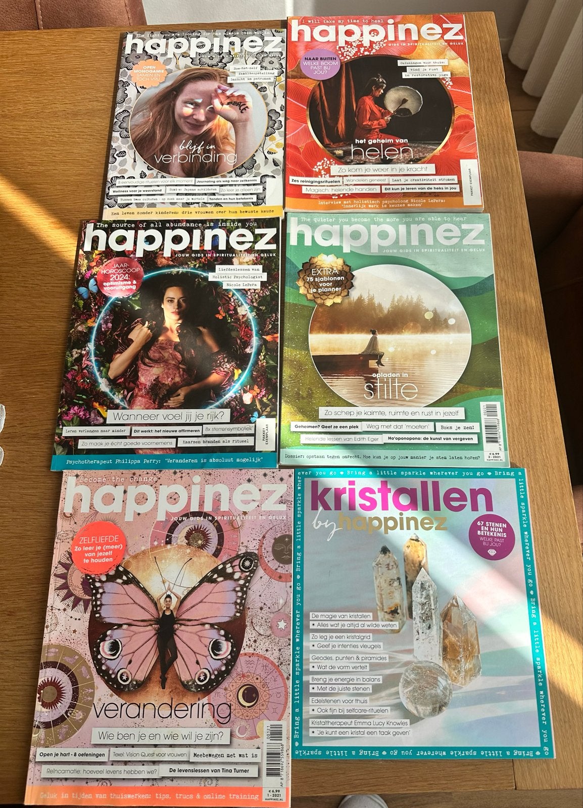 Happinez tijdschriften - 6 stuks, Ophalen of Verzenden, Zo goed als nieuw, Lichaam en Geest