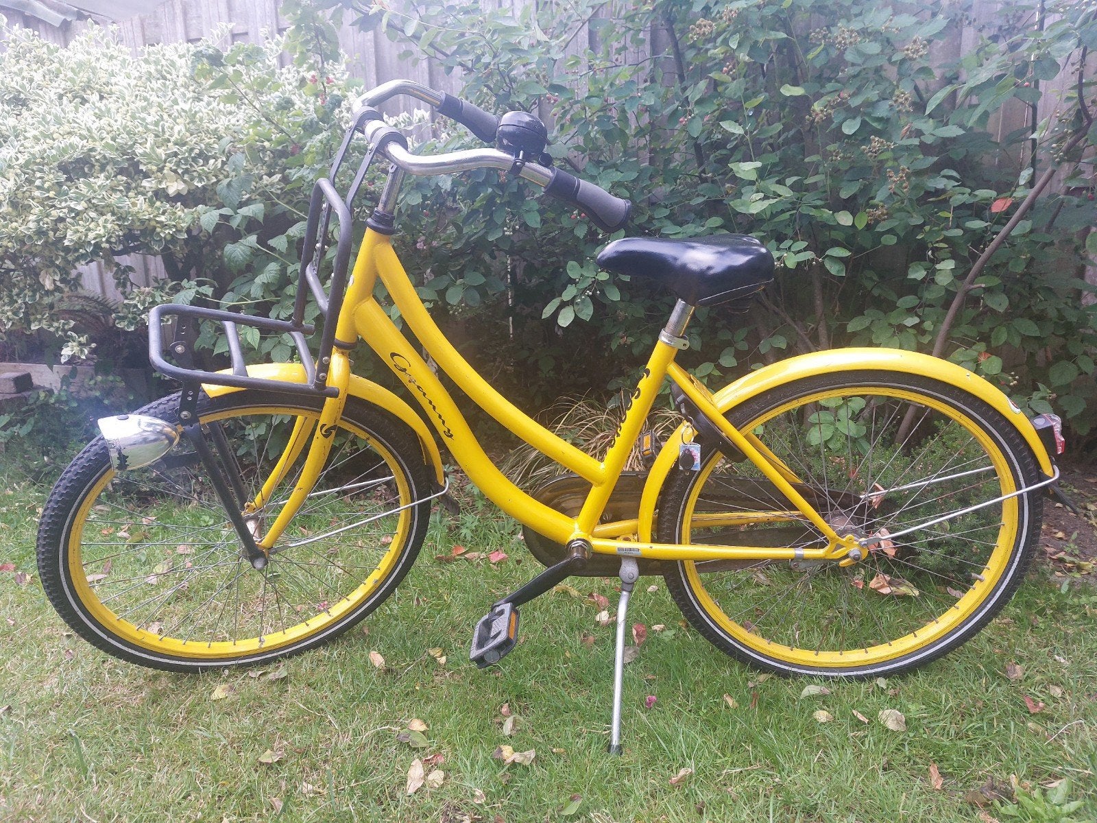 Gele fiets Sparta Granny 24 inch, Fietsen en Brommers, Ophalen, Terugtraprem, Sparta, Gebruikt