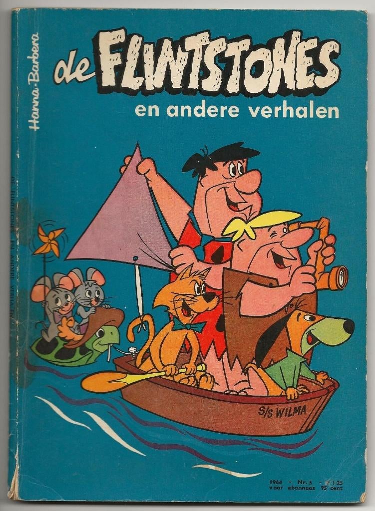 De Flintstones en andere verhalen nr. 5, 1e druk uit 1964, Boeken, Meerdere stripboeken, Ophalen, Gelezen