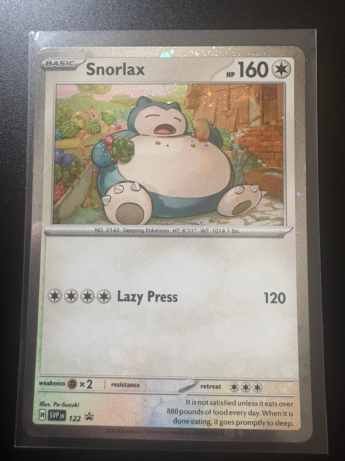 Snorlax [Cosmos Holo] #122 Pokemon Promo NM, Ophalen of Verzenden, Zo goed als nieuw