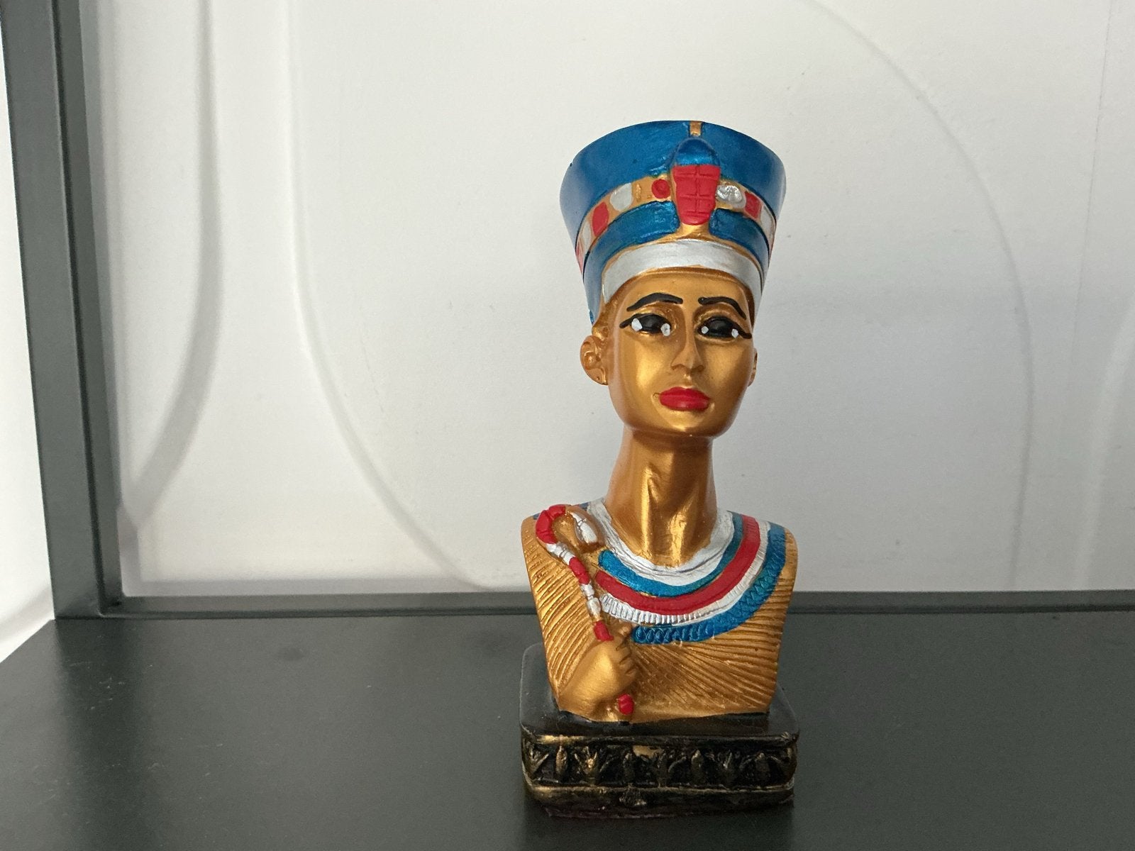 Buste van Nefertiti - Egyptische Koningin, Buste, Ophalen of Verzenden, 20 - 50 cm, Steen of Keramiek