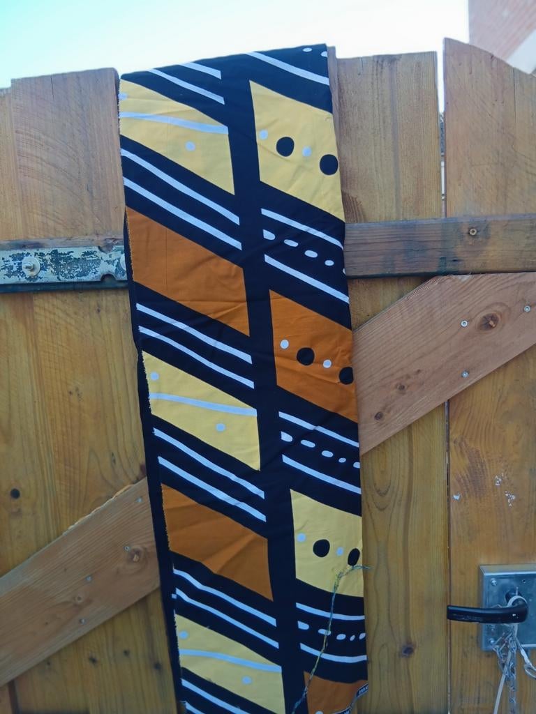 Lapjes stof Ghana batik katoen, Hobby en Vrije tijd, Nieuw, Ophalen of Verzenden, 30 tot 120 cm, Katoen