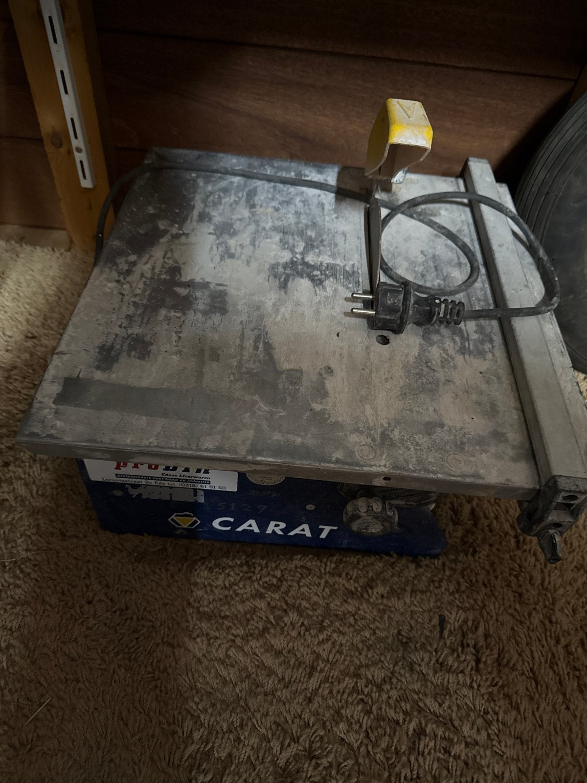Carat Microcoup 180M Tegelzaag - 550W, Doe-het-zelf en Verbouw, Gereedschap | Zaagmachines, Ophalen, Minder dan 30 mm, Gebruikt