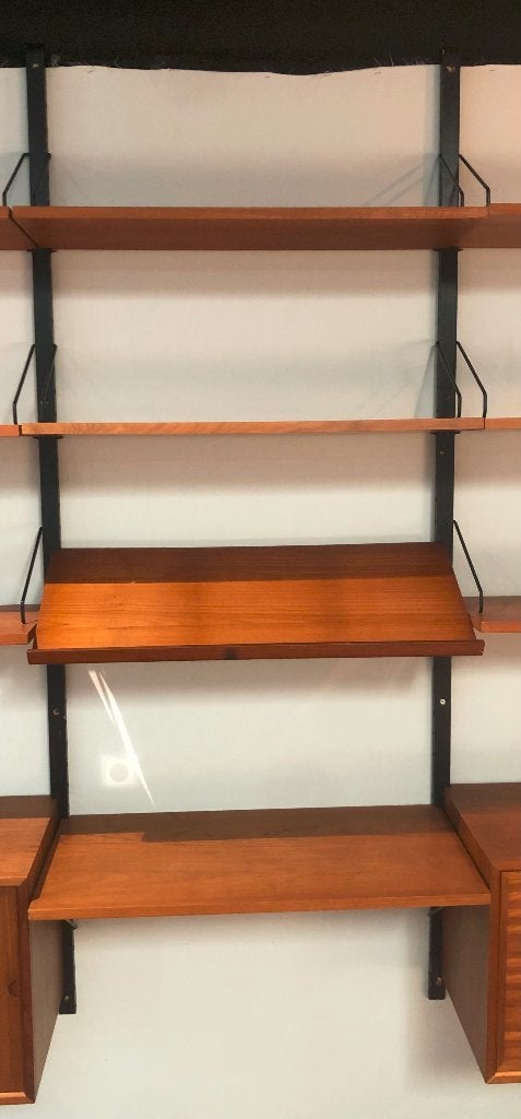 Vintage Cadovius wandmeubel, Ophalen, Gebruikt, Teakhout, 200 cm of meer