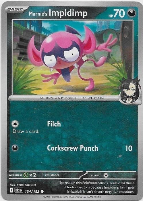 Destined Rivals,  Marnie's Impidimp [common] 134/182, Verzenden, Nieuw, Losse kaart