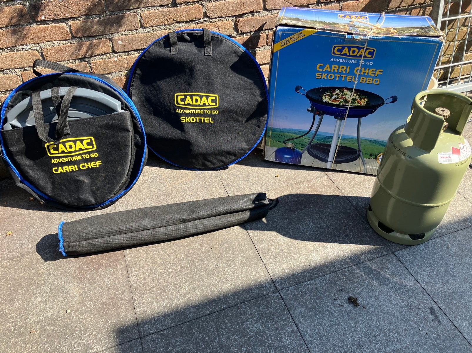 Cadac scottelbraai met gasfles, Ophalen, Gebruikt