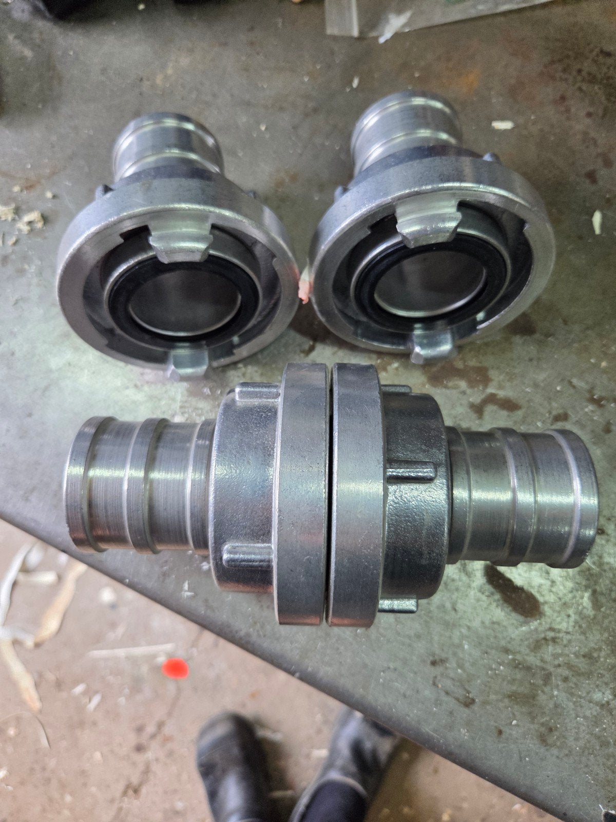 2 set Storz aluminium koppeling met 50mm slangtule, Ophalen of Verzenden, Nieuw