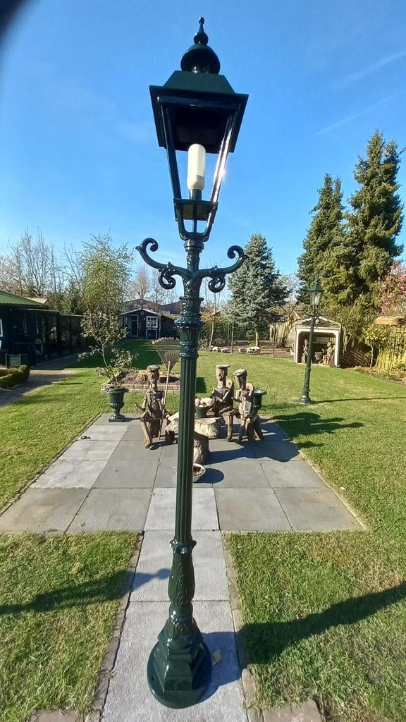 Prachtige Molenpaal van K.S geheel onderhoudsvrij aluminium, Staande lamp, Ophalen of Verzenden, Netvoeding, 50 tot 250 watt