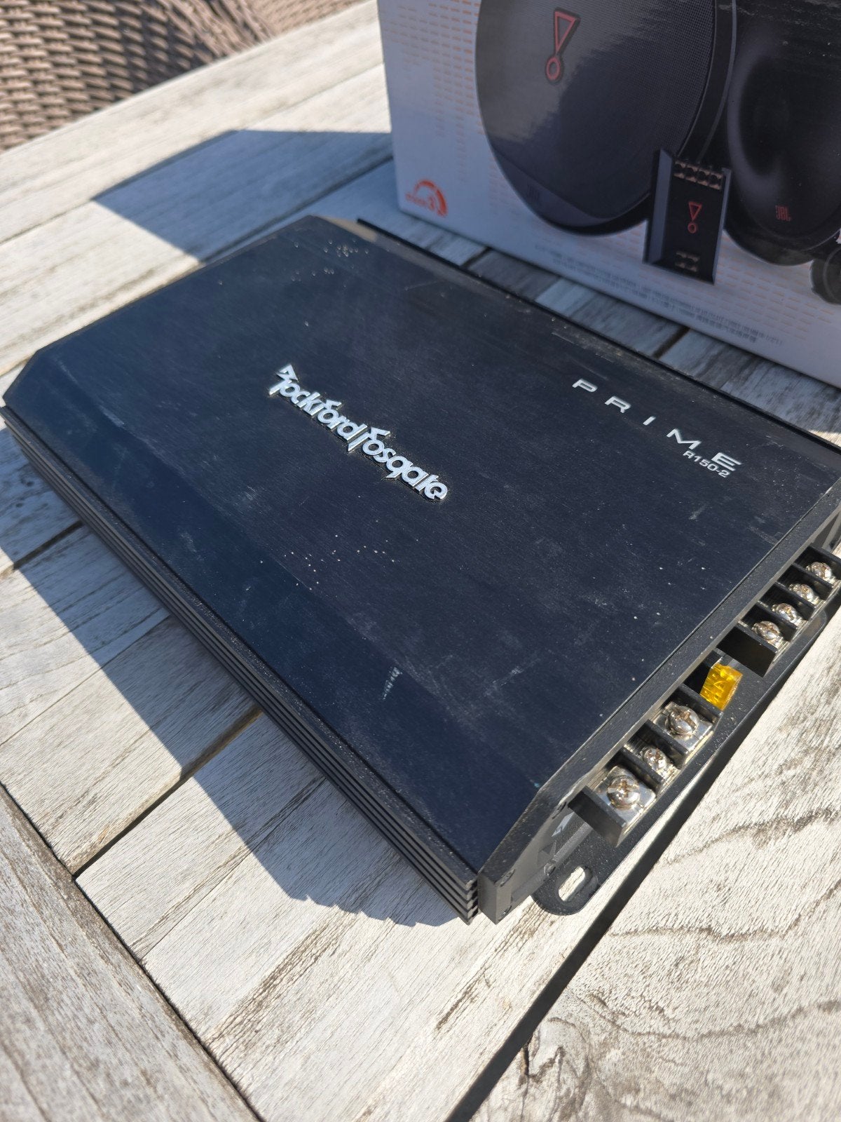 Rockford Fosgate Prime R150-2 auto versterker, Ophalen, Gebruikt