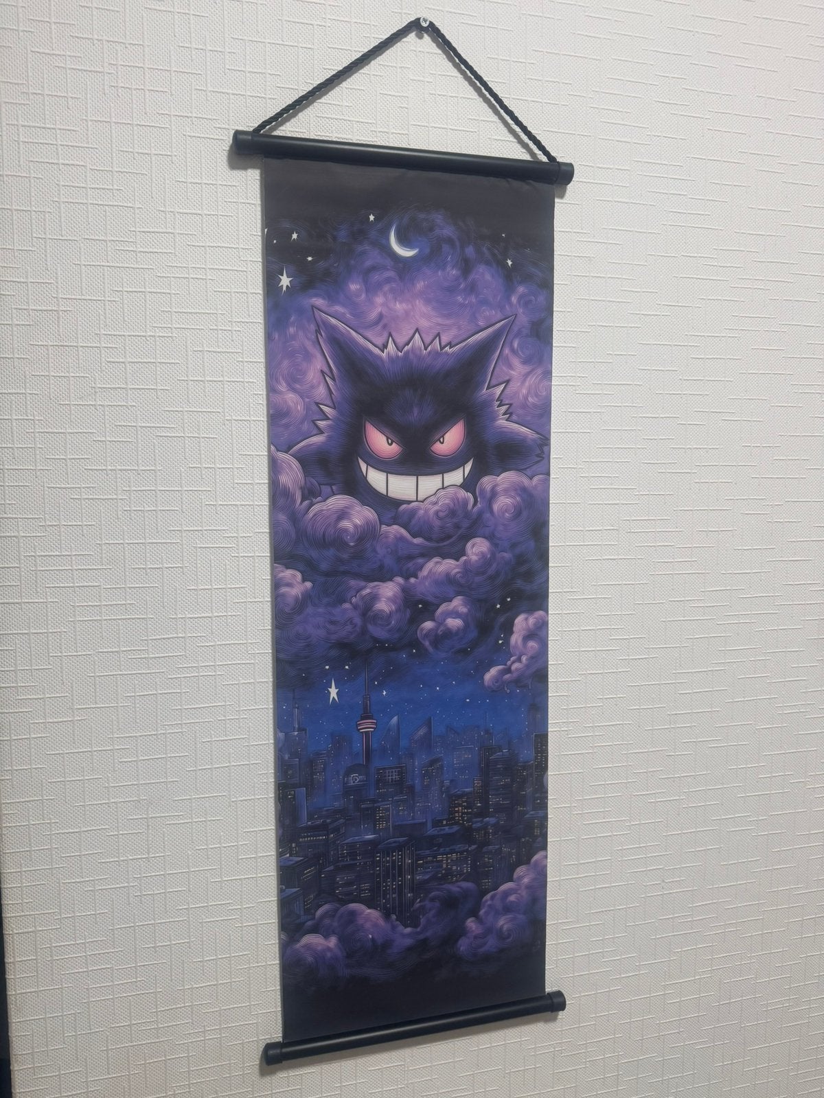 Pokemon Gengar canvas scroll, Verzamelen, Posters, Ophalen of Verzenden, Zo goed als nieuw, Film en Tv