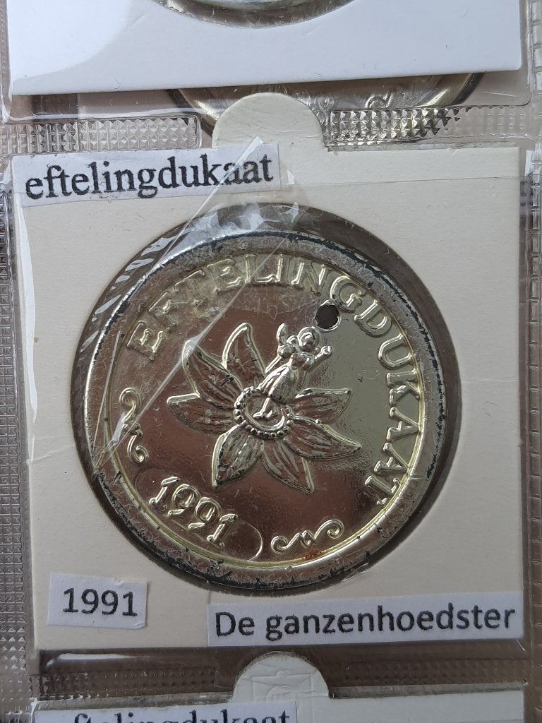 Efteling dukaat ezeltje strekje 1991, Verzamelen, Ophalen of Verzenden, Zo goed als nieuw, Overige typen