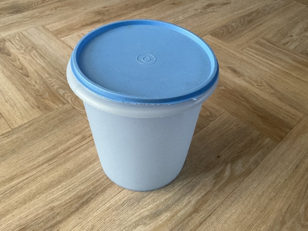 Tupperware emmer, Ophalen of Verzenden, Gebruikt, Blauw, Emmer