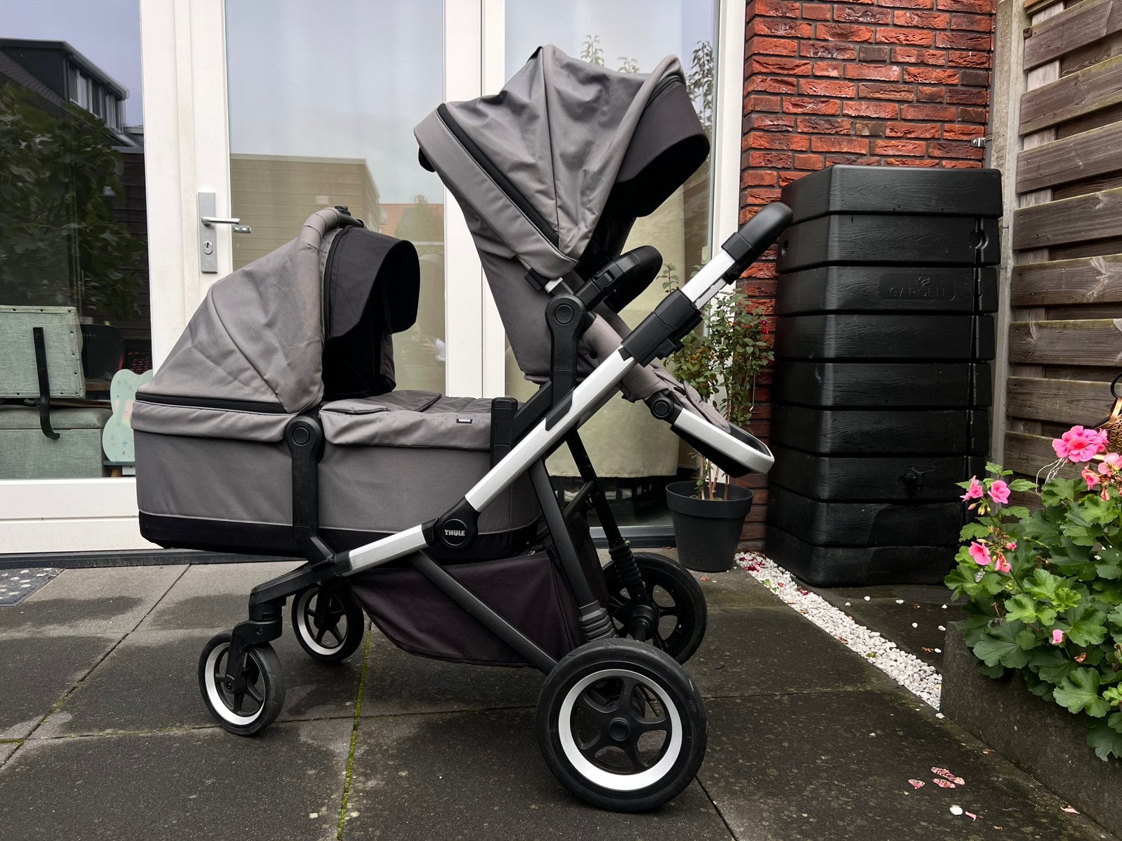 Thule Duo kinderwagen voor een baby en een dreumes/peuter, Ophalen, Zo goed als nieuw, Combiwagen, Overige merken