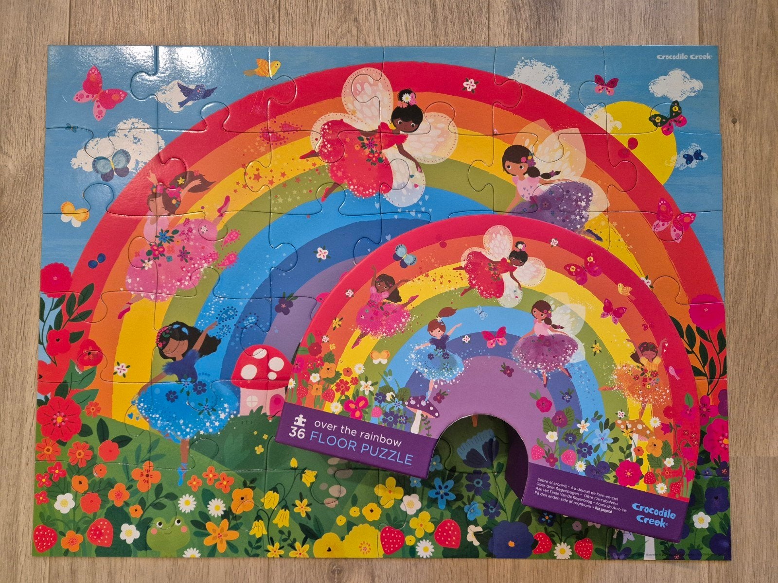 Crocodile Creek Over the Rainbow Vloerpuzzel 36 stukjes, Ophalen, 10 tot 50 stukjes, Zo goed als nieuw, 2 tot 4 jaar