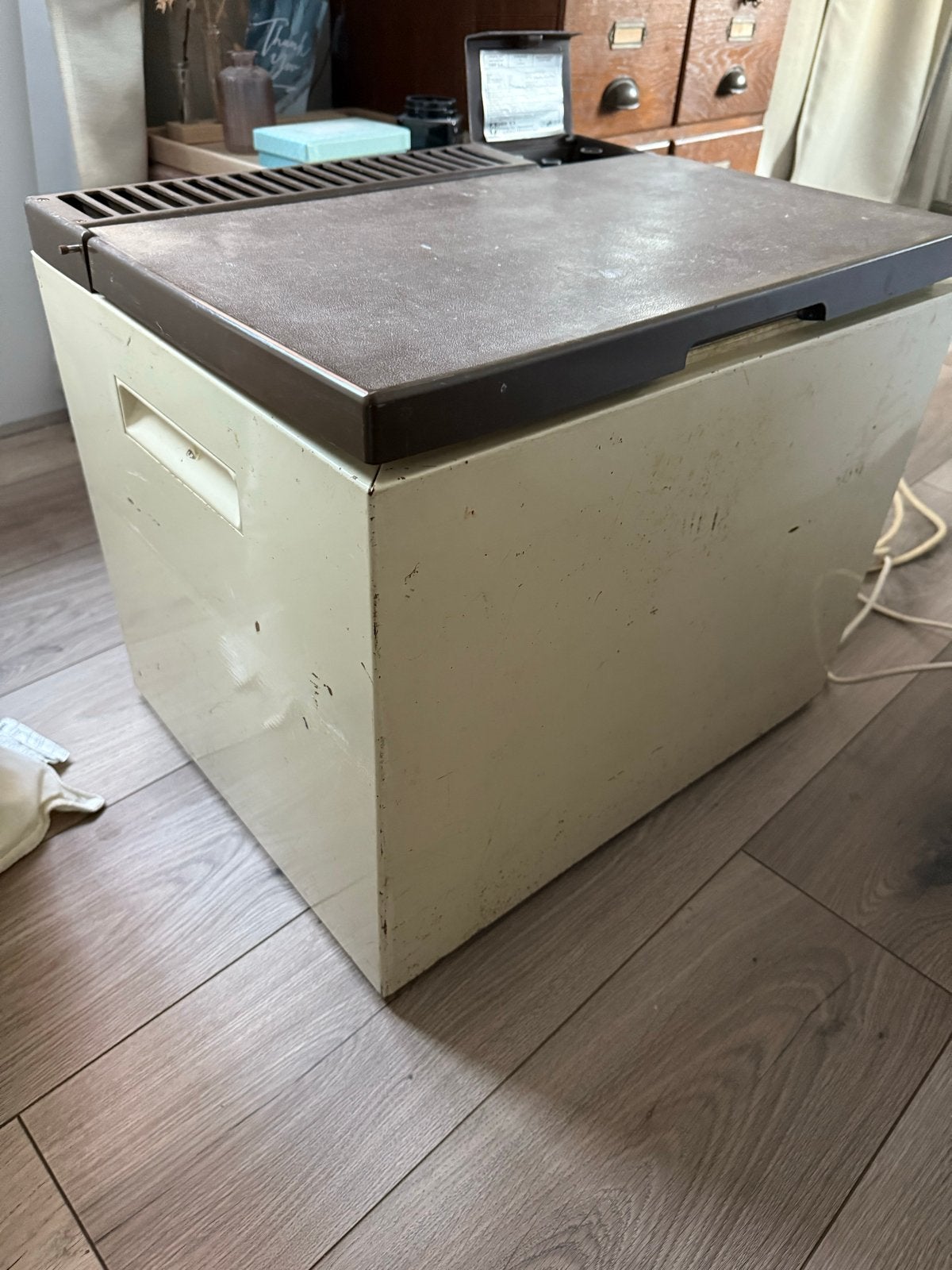 Retro vintage camping koelkast 12V/220V/Gas, Ophalen, Gebruikt, Koelbox, Elektrisch