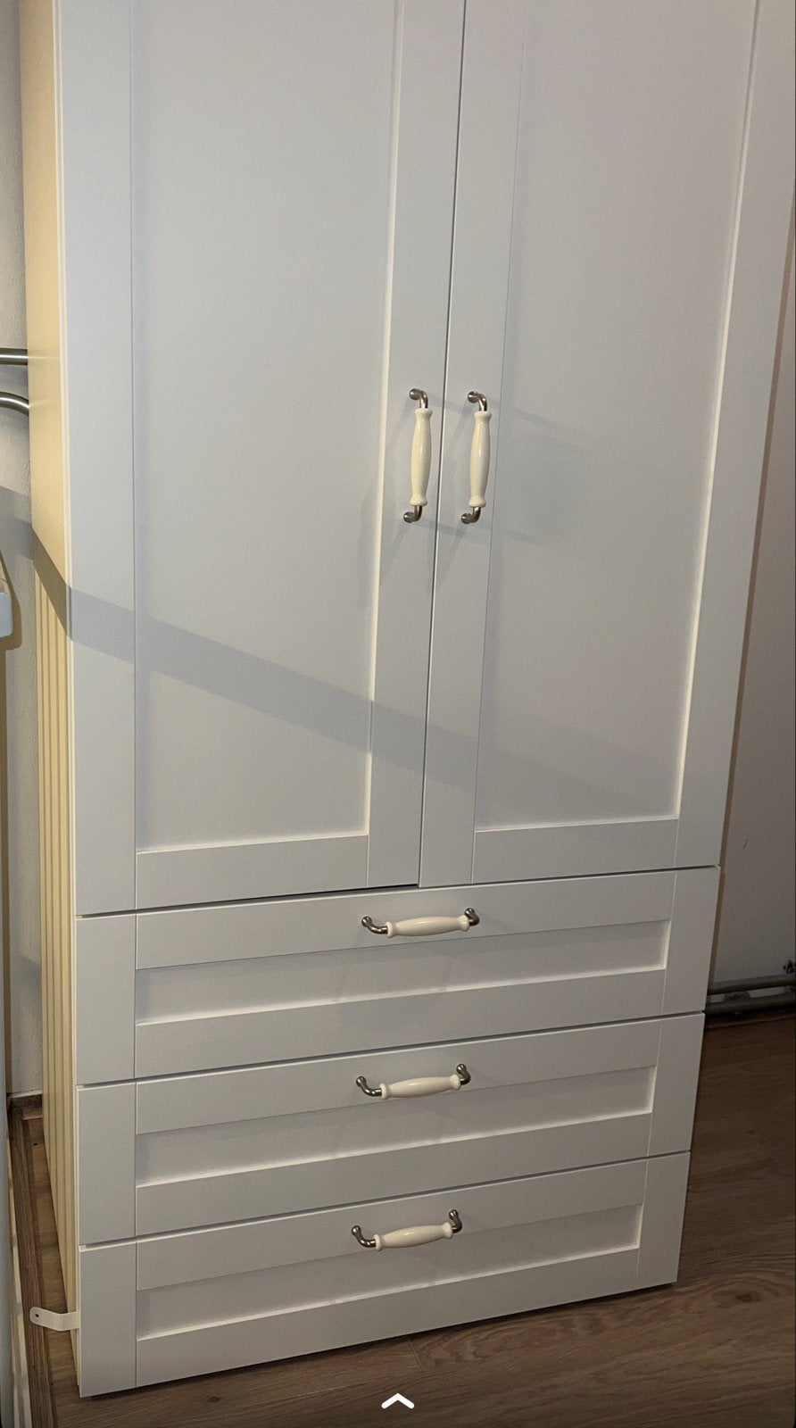 Witte Pax Kast met Lades en Deuren, Huis en Inrichting, Ophalen, Gebruikt, 200 cm of meer, 50 tot 100 cm