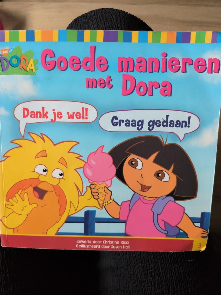 Dora: Goede manieren met Dora - Kinderboek, Ophalen of Verzenden, Gelezen, Christine Ricci, Fictie algemeen