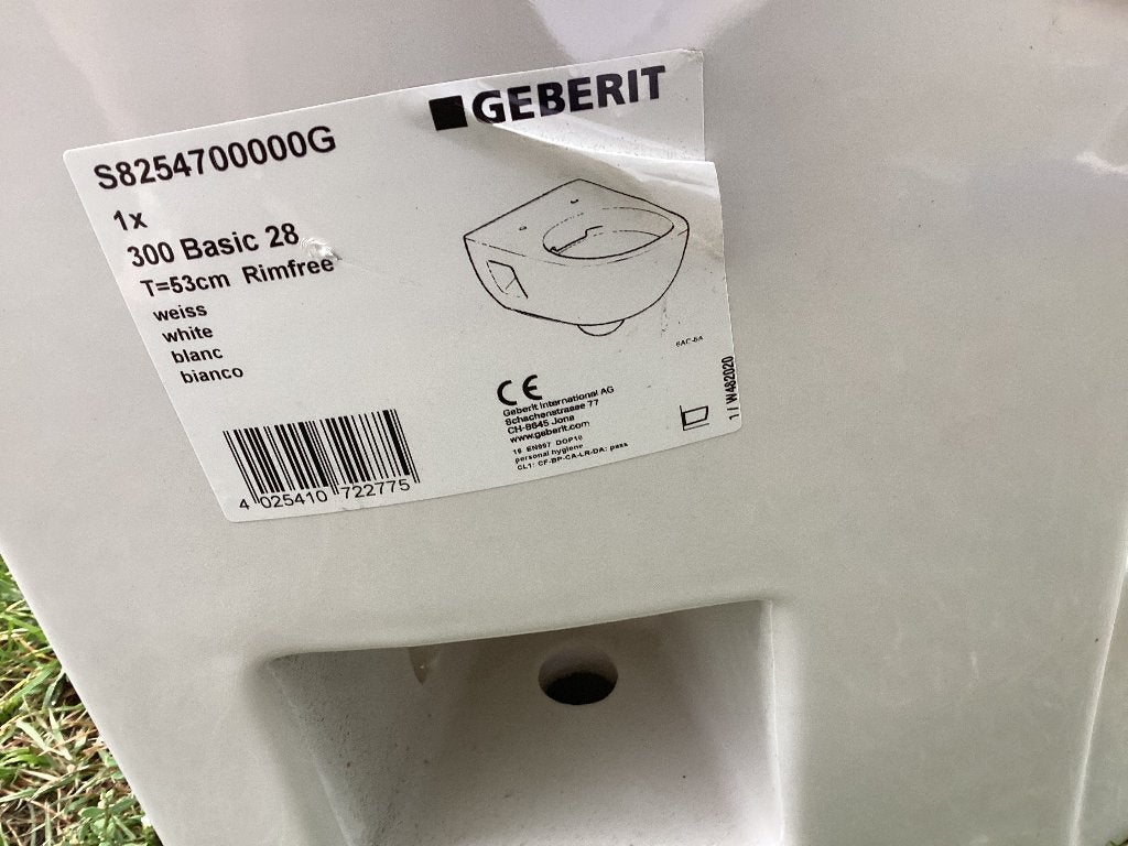 Geberit diepspoel closet, Ophalen, Nieuw, Toilet