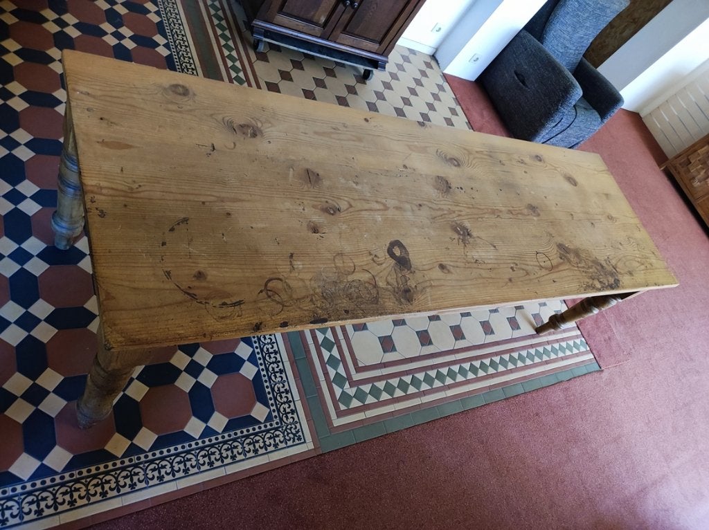 antieke grenen tafel, Ophalen