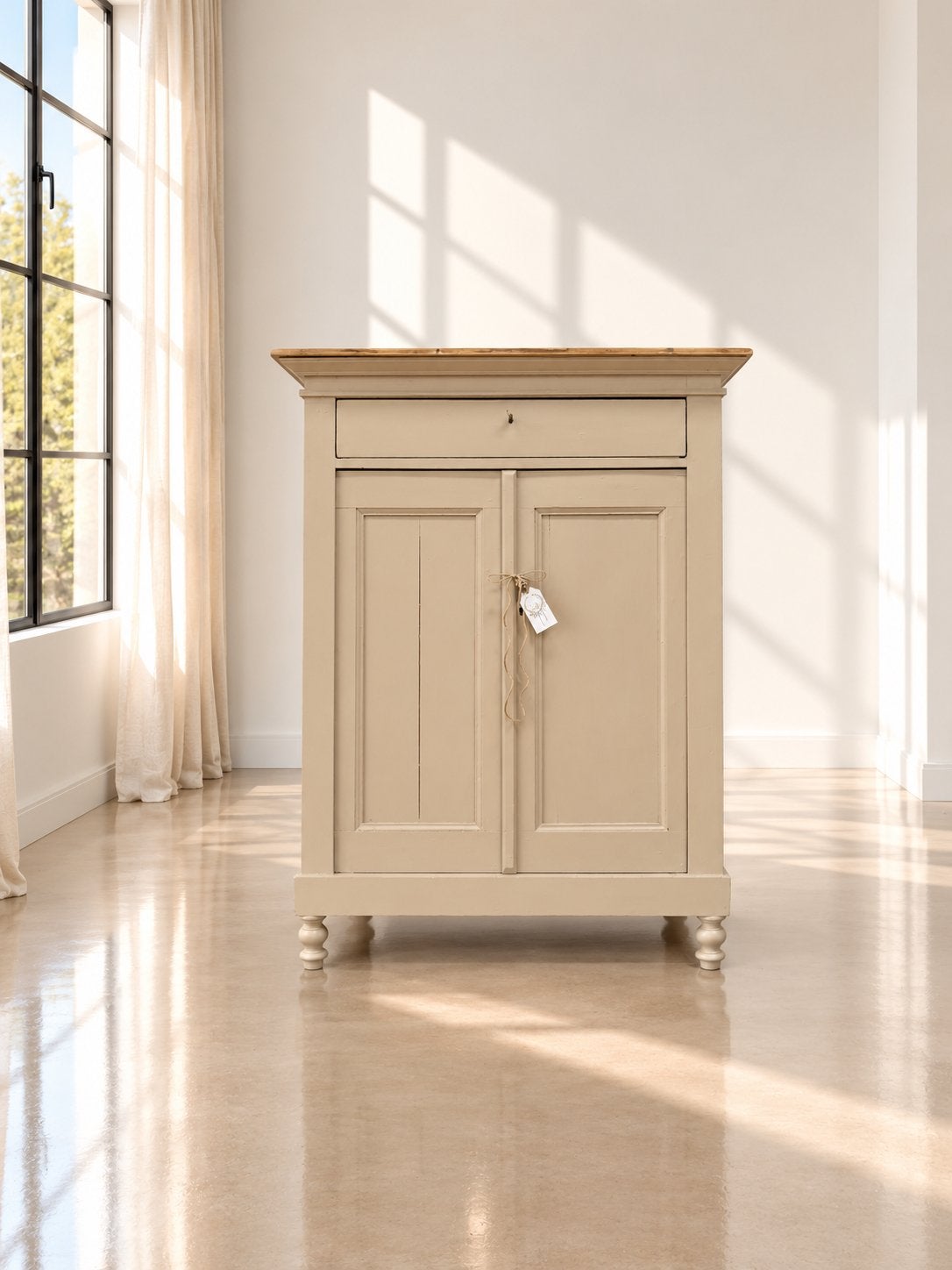 Biedermeier meidenkast linnenkast commode vintage halkast, Ophalen, 105 cm of meer, Nvt, Minder dan 50 cm